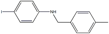 4-iodo-N-[(4-methylphenyl)methyl]aniline Structural