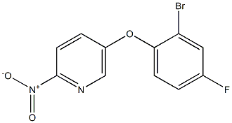 5-(2-bromo-4-fluorophenoxy)-2-nitropyridine Structural