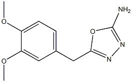 5-[(3,4-dimethoxyphenyl)methyl]-1,3,4-oxadiazol-2-amine Structural