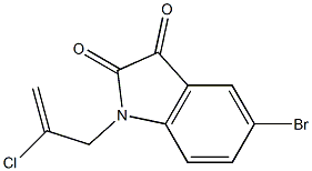 5-bromo-1-(2-chloroprop-2-en-1-yl)-2,3-dihydro-1H-indole-2,3-dione