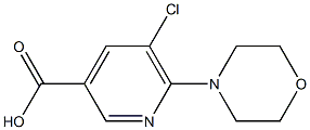 5-chloro-6-(morpholin-4-yl)pyridine-3-carboxylic acid