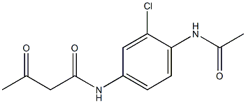 N-(3-chloro-4-acetamidophenyl)-3-oxobutanamide