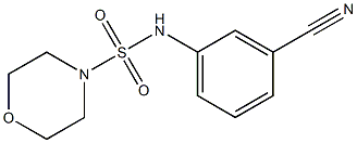 N-(3-cyanophenyl)morpholine-4-sulfonamide Structural