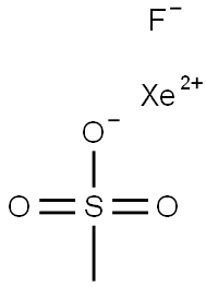 xenon(ii) fluoride methanesulfonate Structural