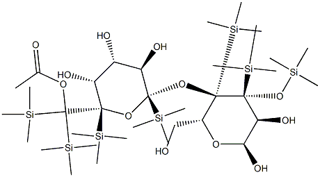 Heptatrimethylsilyl D-Lactose Acetate Structural