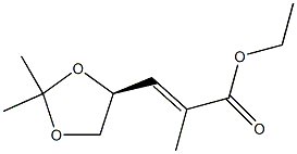 Ethyl (2E,4S)-4,5-Isopropylidenedioxy-2-methylpent-2-enoate Structural