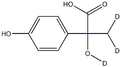 DL-p-Hydroxyphenyllactic Acid-d3 Structural