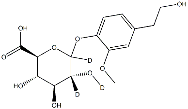 Vanillylmethanol 4-Glucuronide-d3 Structural