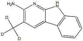 2-Amino-3-methyl-D3-9H-pyrido[2,3-b]indole Structural