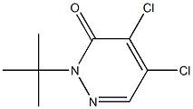 2-tert-Butyl-4,5-dichloro-3-2H-pyridazinone Structural