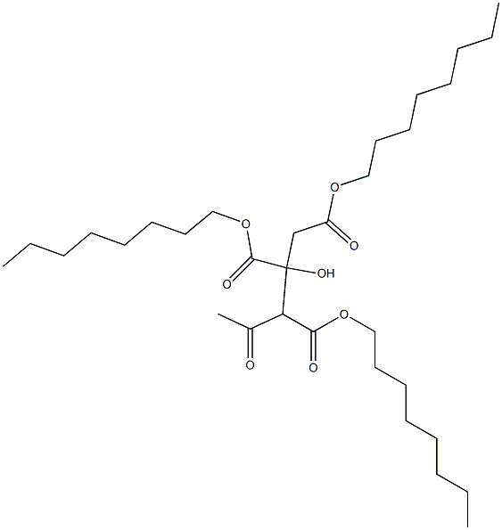 Trioctyl acetylcitrate Structural