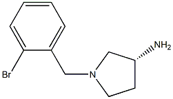 (3R)-1-(2-bromobenzyl)pyrrolidin-3-amine Structural