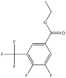 3,4-DIFLUORO-5-(TRIFLUOROMETHYL)BENZOIC ACID ETHYL ESTER Structural