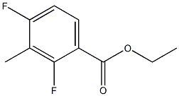 2,4-DIFLUORO-3-METHYLBENZOIC ACID ETHYL ESTER Structural