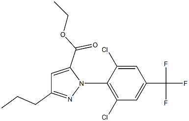 1-[2,6-DICHLORO-4-(TRIFLUOROMETHYL)PHENYL]-3-PROPYL-1H-PYRAZOLE-5-CARBOXYLICACIDETHYLESTER