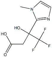 4,4,4-TRIFLUORO-3-HYDROXY-3-(1-METHYL-1H-IMIDAZOL-2-YL)BUTANOIC ACID Structural