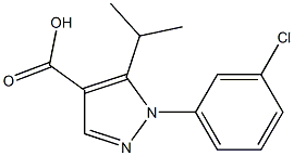 1-(3-CHLOROPHENYL)-5-ISOPROPYL-1H-PYRAZOLE-4-CARBOXYLIC ACID