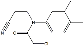 2-CHLORO-N-(2-CYANOETHYL)-N-(3,4-DIMETHYLPHENYL)ACETAMIDE