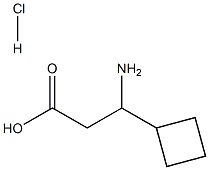 3-Amino-3-cyclobutyl-propionic acid HCl Structural