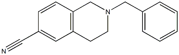 2-BENZYL-1,2,3,4-TETRAHYDRO-ISOQUINOLINE-6-CARBONITRILE Structural