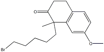 1-(5-BROMOPENTYL)-7-METHOXY-1-METHYL-2-TETRALONE