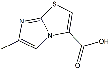 6-methylimidazo[2,1-b][1,3]thiazole-3-carboxylic acid Structural