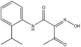 2-HYDROXYIMINO-N-(2-ISOPROPYL-PHENYL)-3-OXO-BUTYRAMIDE Structural