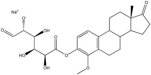 4-Methoxyestrone-3-O-glucuronic acid sodium salt Structural