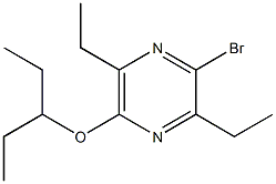 2-BROMO-3,6-DIETHYL-5-(1-ETHYLPROPOXY)PYRAZINE