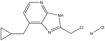 3-CYCLOPROPYLMETHYL-2-CHLOROMETHYL-3H-IMIDAZO[4,5-B]PYRIDINE HYDROCHLORIDE Structural