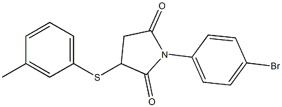 1-(4-bromophenyl)-3-[(3-methylphenyl)sulfanyl]dihydro-1H-pyrrole-2,5-dione