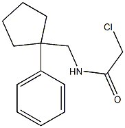 2-chloro-N-[(1-phenylcyclopentyl)methyl]acetamide