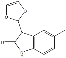 3-(1',3'-dioxolynyl)-5-methyl-1,3-dihydro-2H-indol-2-one Structural