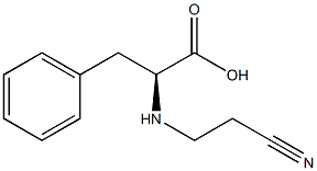 (2S)-2-[(2-cyanoethyl)amino]-3-phenylpropanoic acid Structural