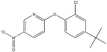 2-[4-(tert-butyl)-2-chlorophenoxy]-5-nitropyridine Structural