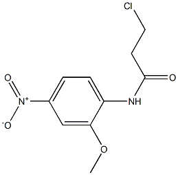 3-chloro-N-(2-methoxy-4-nitrophenyl)propanamide Structural