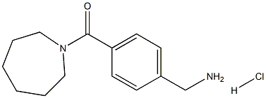 1-[4-(azepan-1-ylcarbonyl)phenyl]methanamine hydrochloride