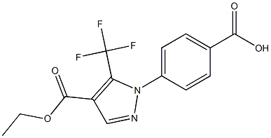 4-[4-(ethoxycarbonyl)-5-(trifluoromethyl)-1H-pyrazol-1-yl]benzoic acid