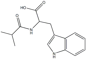 3-(1H-indol-3-yl)-2-(isobutyrylamino)propanoic acid Structural