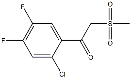 1-(2-chloro-4,5-difluorophenyl)-2-(methylsulfonyl)-1-ethanone