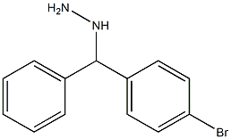 1-((4-bromophenyl)(phenyl)methyl)hydrazine Structural