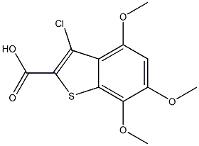 3-chloro-4,6,7-trimethoxybenzo[b]thiophene-2-carboxylic acid