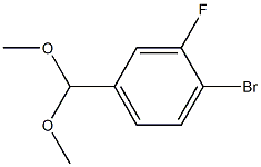 4-BROMO-3-FLUOROBENZALDEHYDE DIMETHYL ACETAL Structural