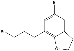 5-bromo-7-(3-bromopropyl)-2,3-dihydrobenzofuran Structural