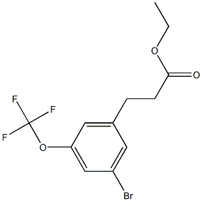 ethyl 3-(3-bromo-5-(trifluoromethoxy)phenyl)propanoate