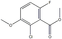 methyl 2-chloro-6-fluoro-3-methoxybenzoate Structural