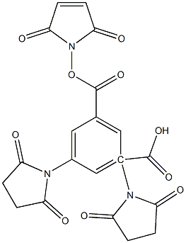 Maleimido-3,5-disuccinimidyl isophthalate Structural