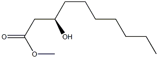 R-(3)-Hydroxydecanoic Acid, Methyl Ester Structural