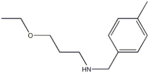 (3-ethoxypropyl)[(4-methylphenyl)methyl]amine Structural