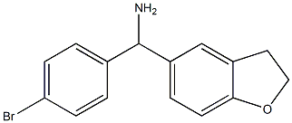 (4-bromophenyl)(2,3-dihydro-1-benzofuran-5-yl)methanamine Structural